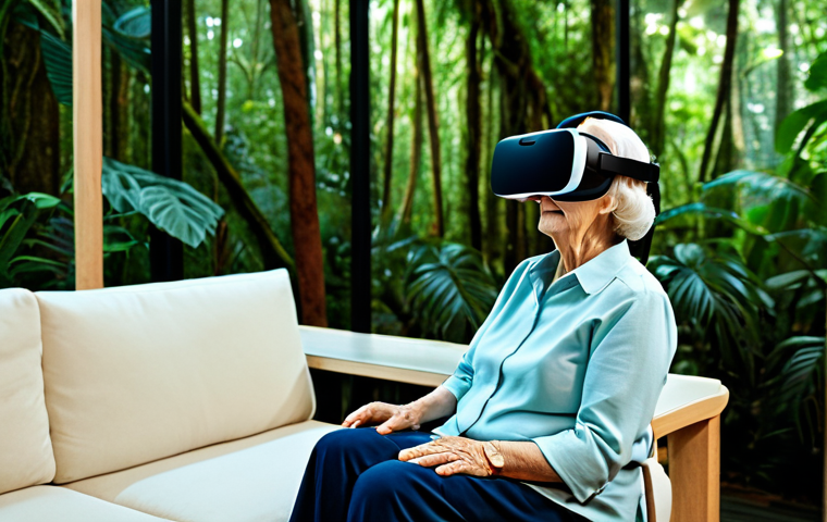 가상현실 여행의 시뮬레이션 기술 - VR Colosseum Experience**
A person wearing a VR headset in a modern living room, fully clothed in c... 가상현실 여행의 시뮬레이션 기술 - VR Colosseum Experience**
A person wearing a VR headset in a modern living room, fully clothed in c...