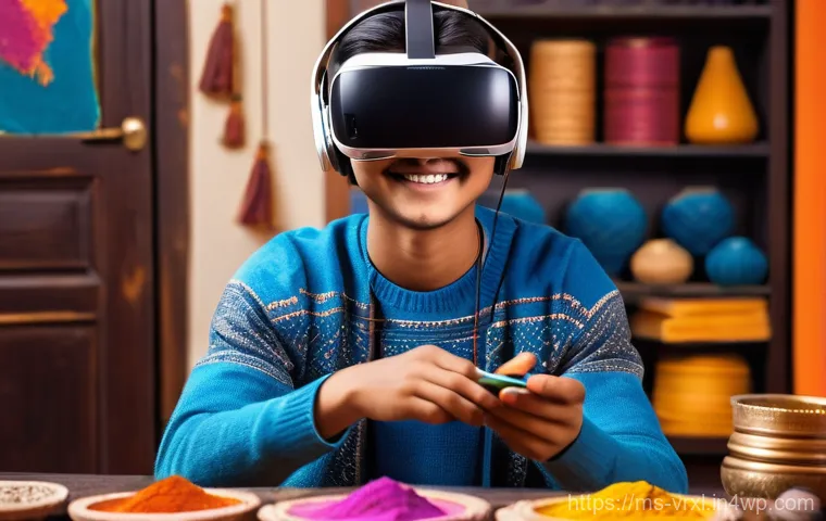 가상현실 여행에서의 스토리텔링 - **Virtual Everest Ascent**
    "A fit individual in their late twenties to early thirties, with a de...
