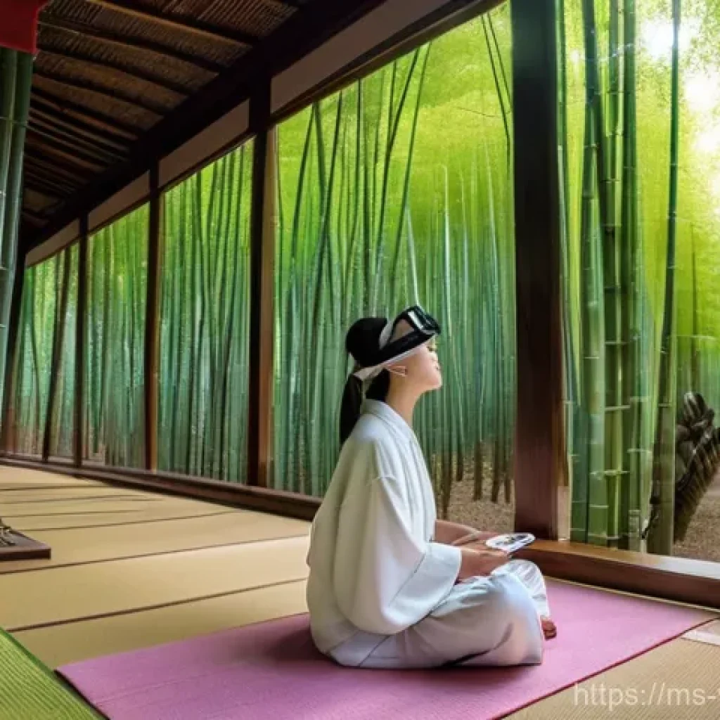 가상현실 여행의 개인적 경험 분석 - **Prompt 1: Immersive Spring in Kyoto**
"A Malaysian woman in her late 20s, wearing a comfortabl...